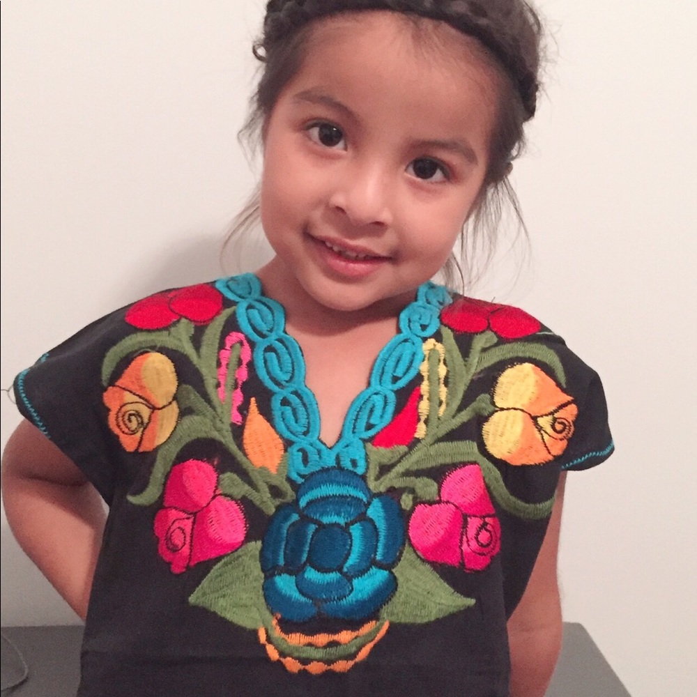 Girl embroidered blouse